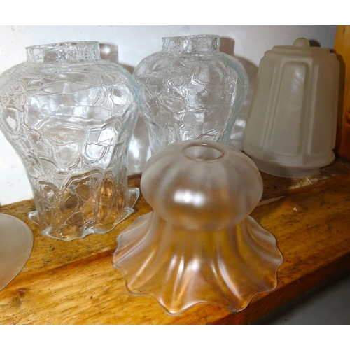 476 - Various Edwardian and Other Crystal Lampshades Seven in Lot