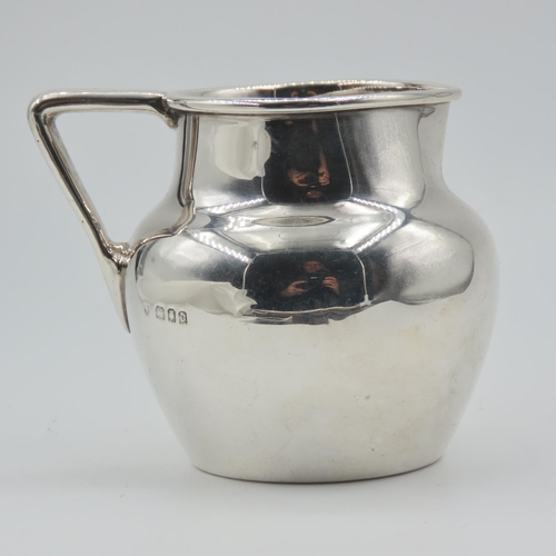 498 - Bachelors Silver Milk Jug Strained Form Approximately 4 Inches High