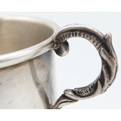 520 - Silver Twin Handled Cup Restrained Form Approximately 7cm High by 11cm Wide