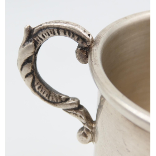 520 - Silver Twin Handled Cup Restrained Form Approximately 7cm High by 11cm Wide