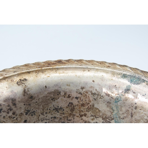 535 - Silver Circular Form Table Dish with Gadrooned Edge Decoration Approximately 5 Inches Diameter