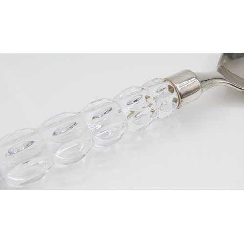 546 - Crystal Handled Serving Spoon Approximately 10 Inches Long