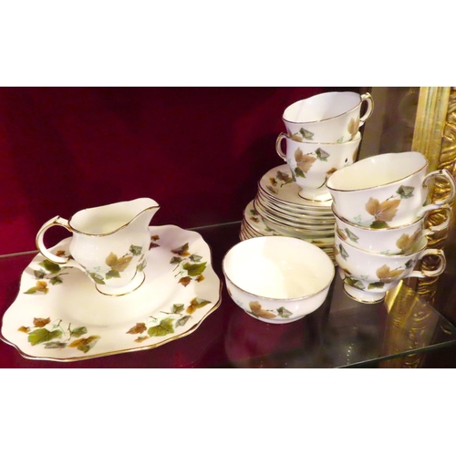 657 - Tea Service Fine Bone Porcelain Irish Floral Pattern Quantity as Photographed