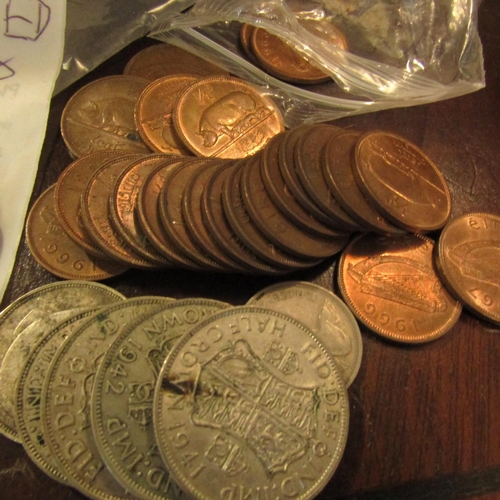 668 - Various Irish and Other Coinage Quantity as Photographed