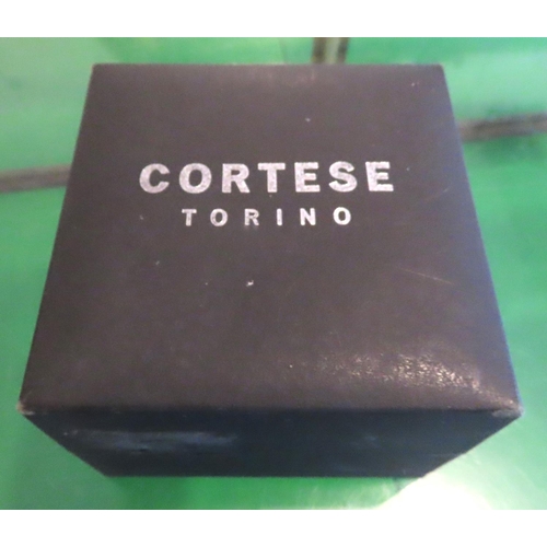 72 - Cortese Italian Gentleman's Wrist Watch with Original Box and Papers