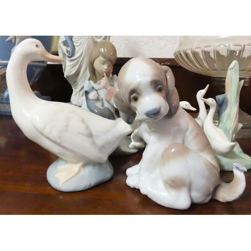 78 - Collection of Various Fine Porcelain Figures Includes Lladro