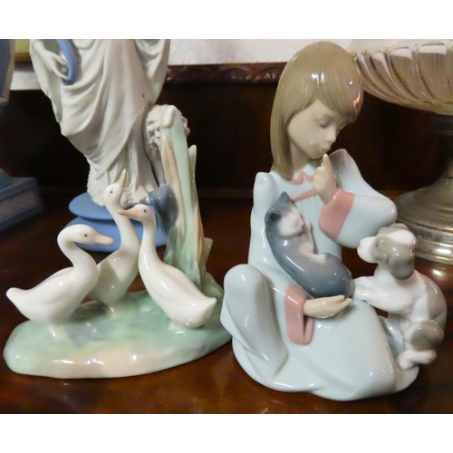 78 - Collection of Various Fine Porcelain Figures Includes Lladro