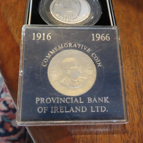 789 - Millennium Silver Proof One Punt Coin Mint Original Presentation Box Present and Silver Commemorativ... 