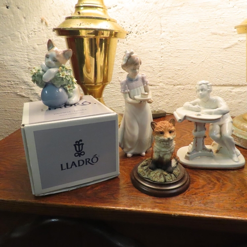 79 - Lladro Porcelain Figures and Two Others Four in Lot