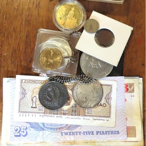 792 - Various Coins and Notes Quantity as Photographed
