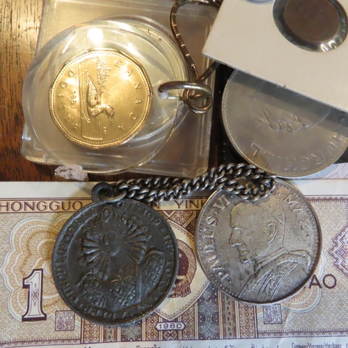 792 - Various Coins and Notes Quantity as Photographed