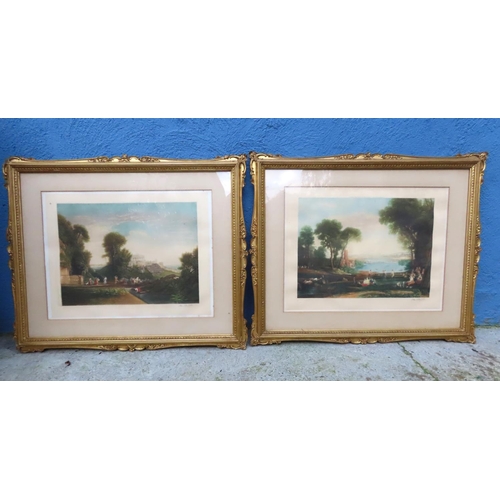 878 - JMW Turner RA Engravings by John Cother Webb Pair Contained Within Original Gilded Frames Each Appro... 