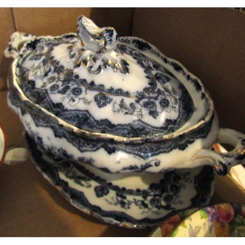 888 - Various Porcelain Including Serving Tureens Sandwich Platter etc Quantity as Photographed