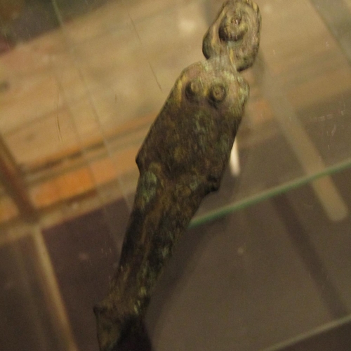 932 - Possibly Egyptian Bronze Figure Approximately 4 Inches High