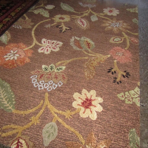 961 - Turkish Pure Wool Rug Patterned Borders 7ft 10 Inches Long x 5ft Wide