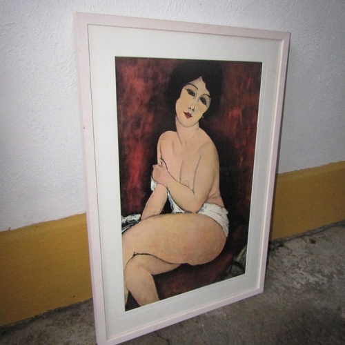 965 - Amedeo Modigliani Artist Model Seated Fine Art Lithograph 80cm x 50cm Wide