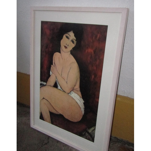 965 - Amedeo Modigliani Artist Model Seated Fine Art Lithograph 80cm x 50cm Wide