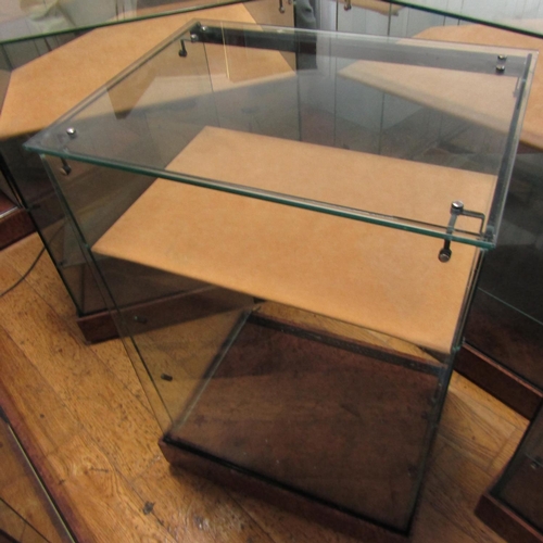 971 - Modern Jewellery Display Cabinet Burr Walnut Base Attractively Detailed Good Original Condition 2ft ... 