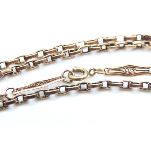 193 - 9 Carat Yellow Gold Cable Link Necklace 42cm Long