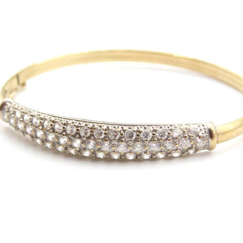 199 - Gemset Bracelet Set in 9 Carat Yellow Gold Inner Width 6.5cm