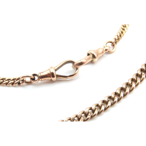 228 - 9 Carat Rose Gold T- Bar Necklace 44cm Long 26.4 Grams