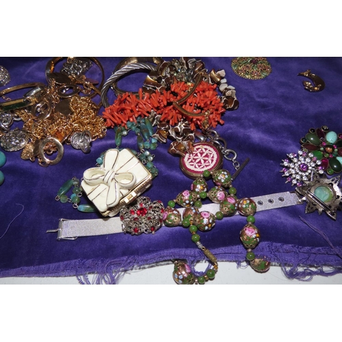 246 - Various Costume Jewellery Vintage and Others Quantity as Photographed