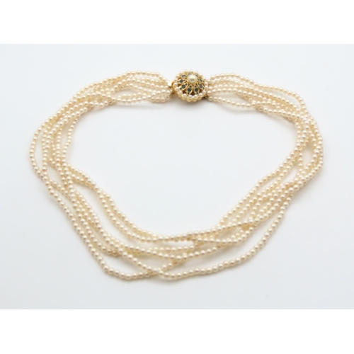 328 - Ladies Pearl Necklace 40cm Long As New Unworn