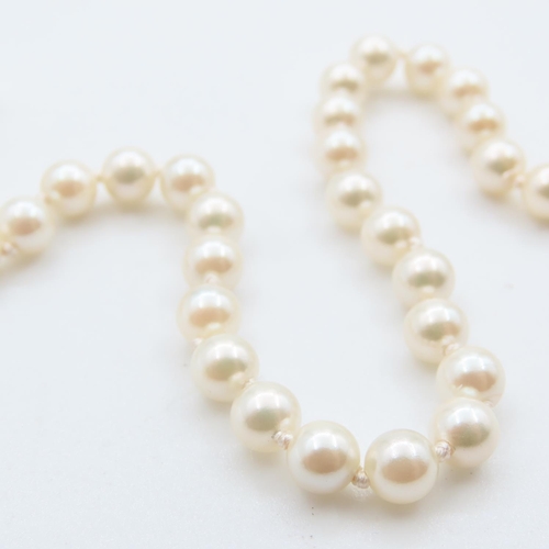 330 - Ladies Pearl Necklace 40cm Long As New Unworn