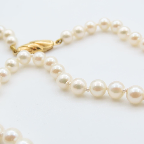330 - Ladies Pearl Necklace 40cm Long As New Unworn