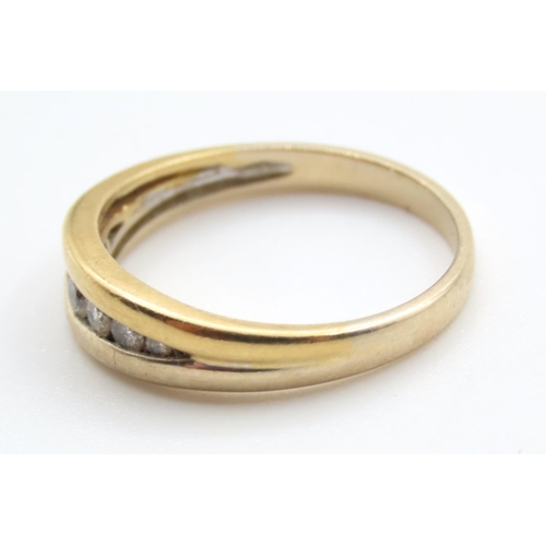 343 - Seven Stone Channel Set Diamon Ring Set in 18 Carat Yellow Gold Ring Size N As New Unworn
