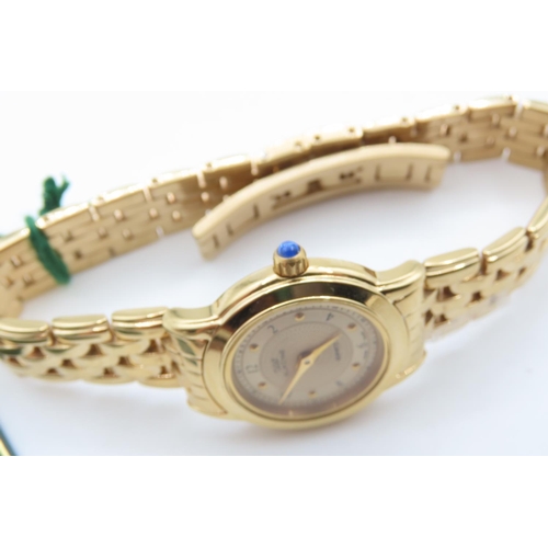 357 - Gold Plated Glycine of Switzerland Ladies Wristwatch As New Unworn Shop Tag Present