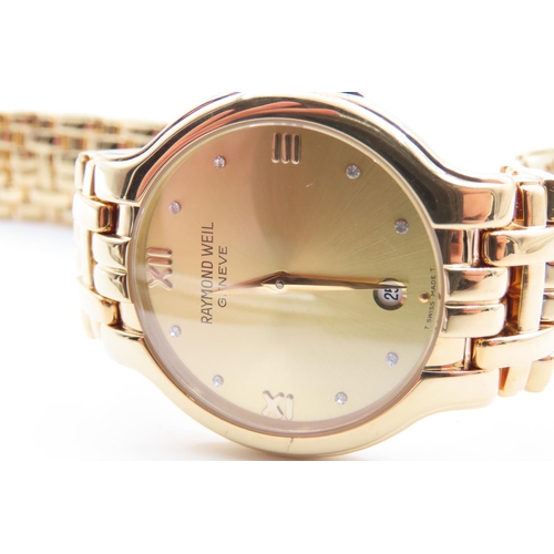 359 - Raymond Weil Gold Filled Gentleman's Wrist Watch As New Unworn