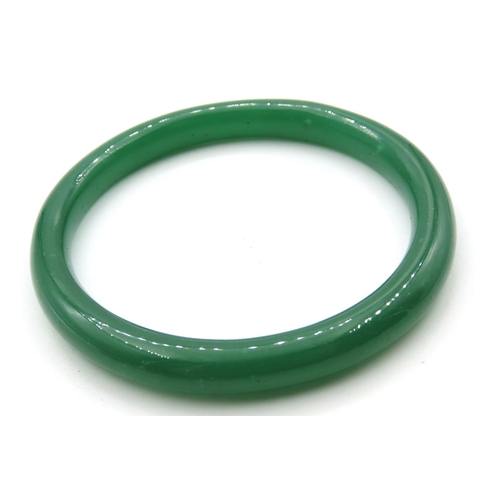 482 - Apple Jade Bangle 6.5cm Wide