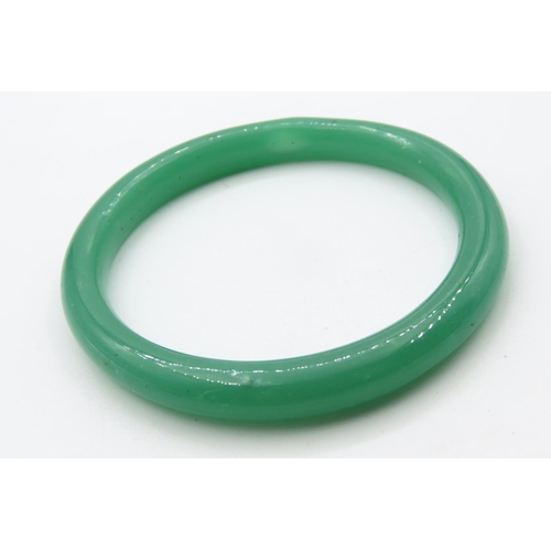 483 - Jade Bangle 7cm Wide