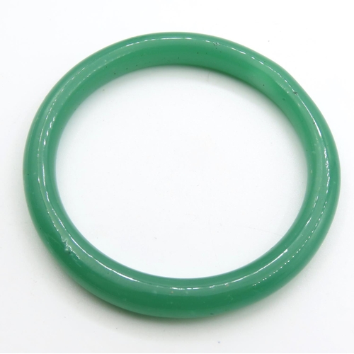 483 - Jade Bangle 7cm Wide