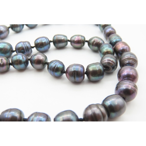 487 - Ladies Tahitian Pearl Necklace 45cm Long
