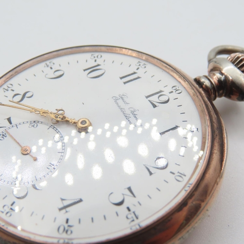 488 - Silver Cased Omega Half Hunter Pocket Watch