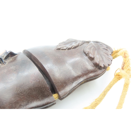 490 - Japanese Inro Fruit and Insect Motif Decoration Original Toggle and Netsuke Present Tri Part