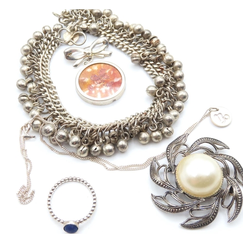 494 - Various Silver Jewellery Items as Photographed Vintage and Others