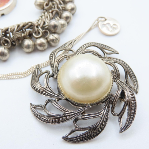 494 - Various Silver Jewellery Items as Photographed Vintage and Others