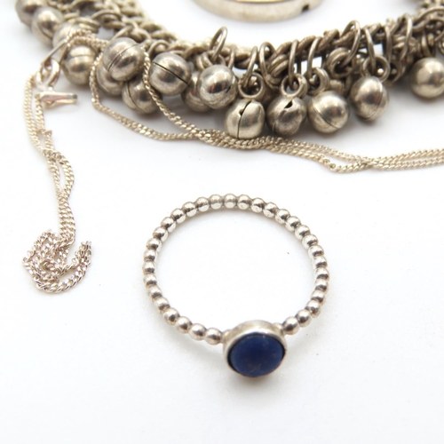 494 - Various Silver Jewellery Items as Photographed Vintage and Others
