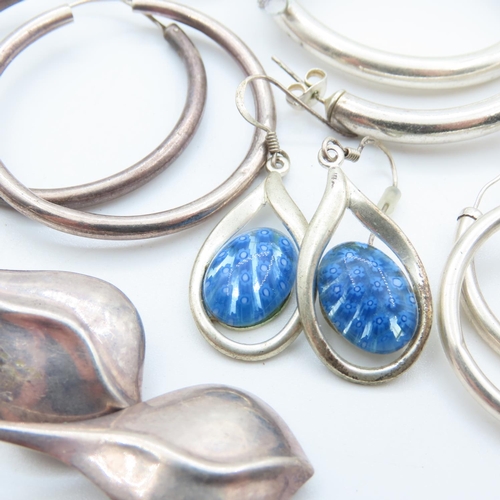 495 - Various Silver Jewellery Items as Photographed Vintage and Others