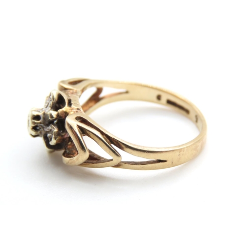 506 - Five Stone Diamond Ring Mounted on 9 Carat Yellow Gold Band