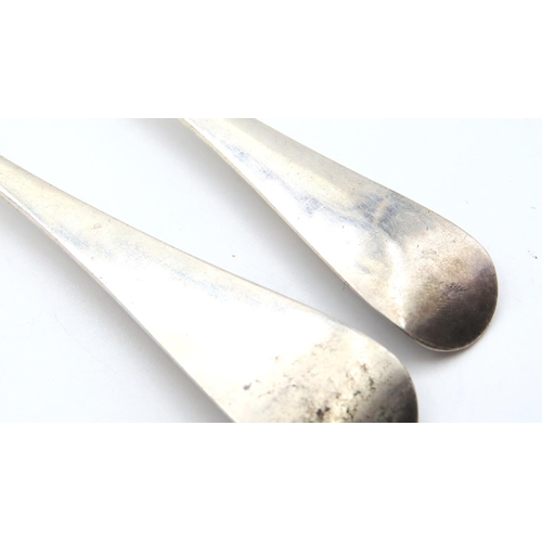 521 - Pair of Silver Berry Spoons Each 21cm Long