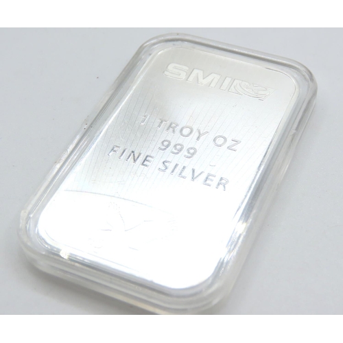 527 - 1 OZ .999 Fine Silver Ingot