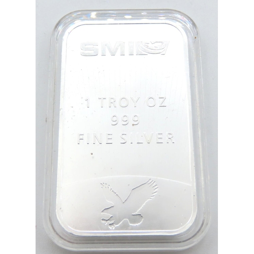 1 OZ .999 Fine Silver Ingot