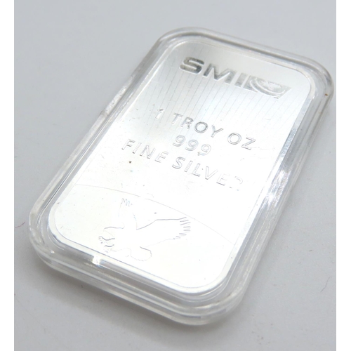 535 - 1 OZ .999 Fine Silver Ingot