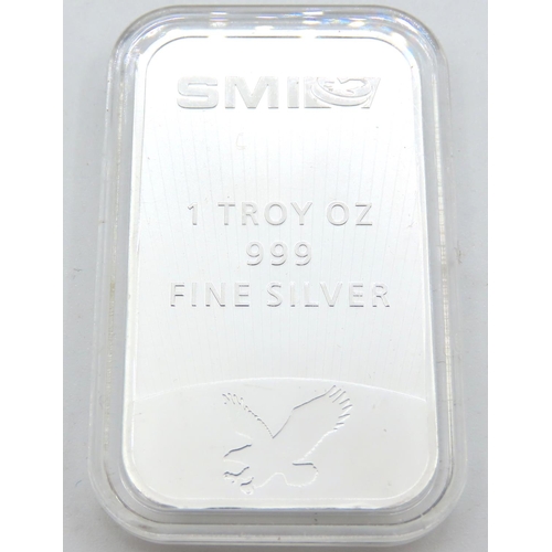 537 - 1 OZ .999 Fine Silver Ingot