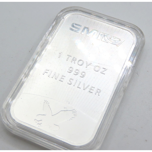 538 - 1 OZ .999 Fine Silver Ingot