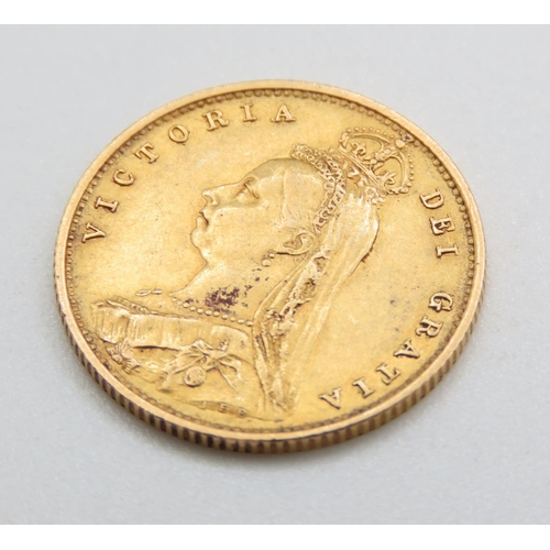 547 - Half Sovereign 22ct Gold 3.9 Grams 1887 Jubilee Victoria Shieldback London Mint